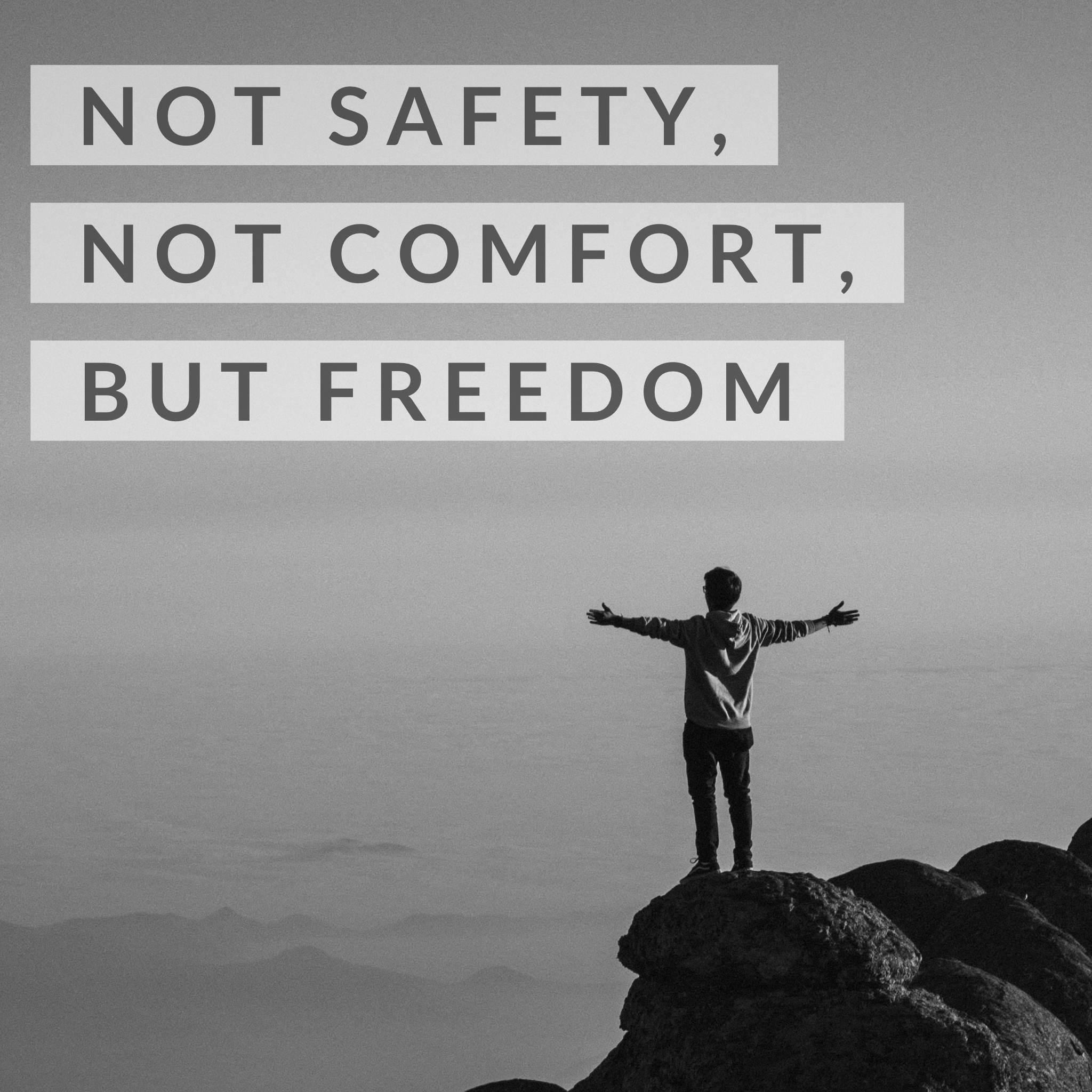 Not Safety, Not Comfort, But Freedom - Golden Oversoul